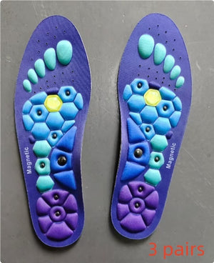 Medical Magnetic Insole Therapy | Orthopedic Acupressure Sports Insoles for Foot Massage, Weight Loss & Anti-Fatigue Support