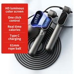 2 in 1 Adjustable Digital Intelligent Cordless Weighted Skipping Rope | Smart Jump Rope with Counter & Adjustable Steel Wire
