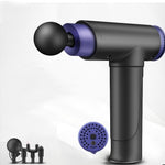 Fitness Electric Muscle Relaxer Massager | Handheld Percussion Massage Gun with 4 Heads for Back, Legs, Waist & Full Body Relief