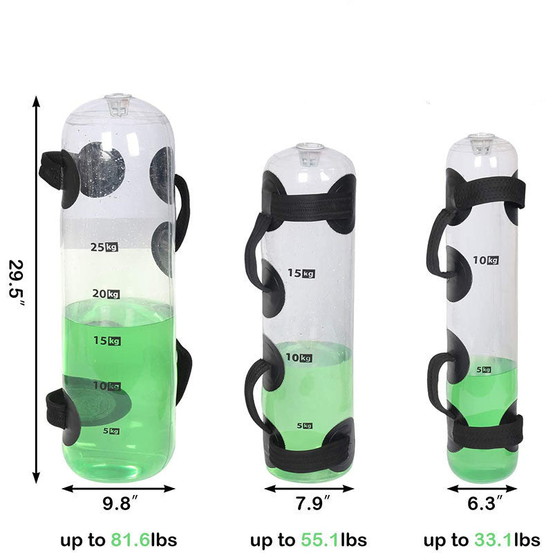 Portable Adjustable Fitness Water Bag | Weight-Bearing Balance Training Bag for Home, Gym & Travel Workouts – Durable PVC 20–37KG