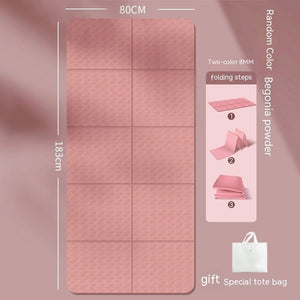 Folding Yoga Mat | Portable Non-Slip TPE Mat for Yoga, Pilates, Meditation & Fitness – Multiple Colors & Thickness Options