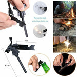 14-in-1 Outdoor Emergency Survival Kit | Tactical Camping & Hiking Gear Box with Multi-Tool, Flashlight, Compass & More