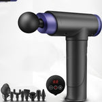 Fitness Electric Muscle Relaxer Massager | Handheld Percussion Massage Gun with 4 Heads for Back, Legs, Waist & Full Body Relief