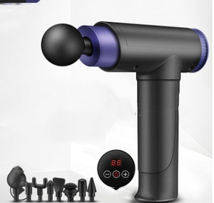 Fitness Electric Muscle Relaxer Massager | Handheld Percussion Massage Gun with 4 Heads for Back, Legs, Waist & Full Body Relief