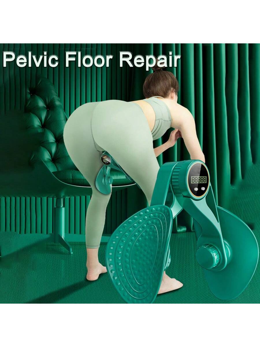 Inner Thigh Exerciser & Pelvic Floor Kegel Trainer | 3 Resistance Bands + LED Counter | Women’s Home Gym Equipment for Toning & Recovery