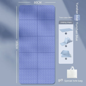 Folding Yoga Mat | Portable Non-Slip TPE Mat for Yoga, Pilates, Meditation & Fitness – Multiple Colors & Thickness Options