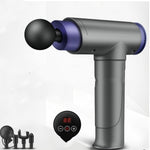 Fitness Electric Muscle Relaxer Massager | Handheld Percussion Massage Gun with 4 Heads for Back, Legs, Waist & Full Body Relief