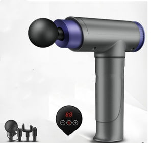 Fitness Electric Muscle Relaxer Massager | Handheld Percussion Massage Gun with 4 Heads for Back, Legs, Waist & Full Body Relief