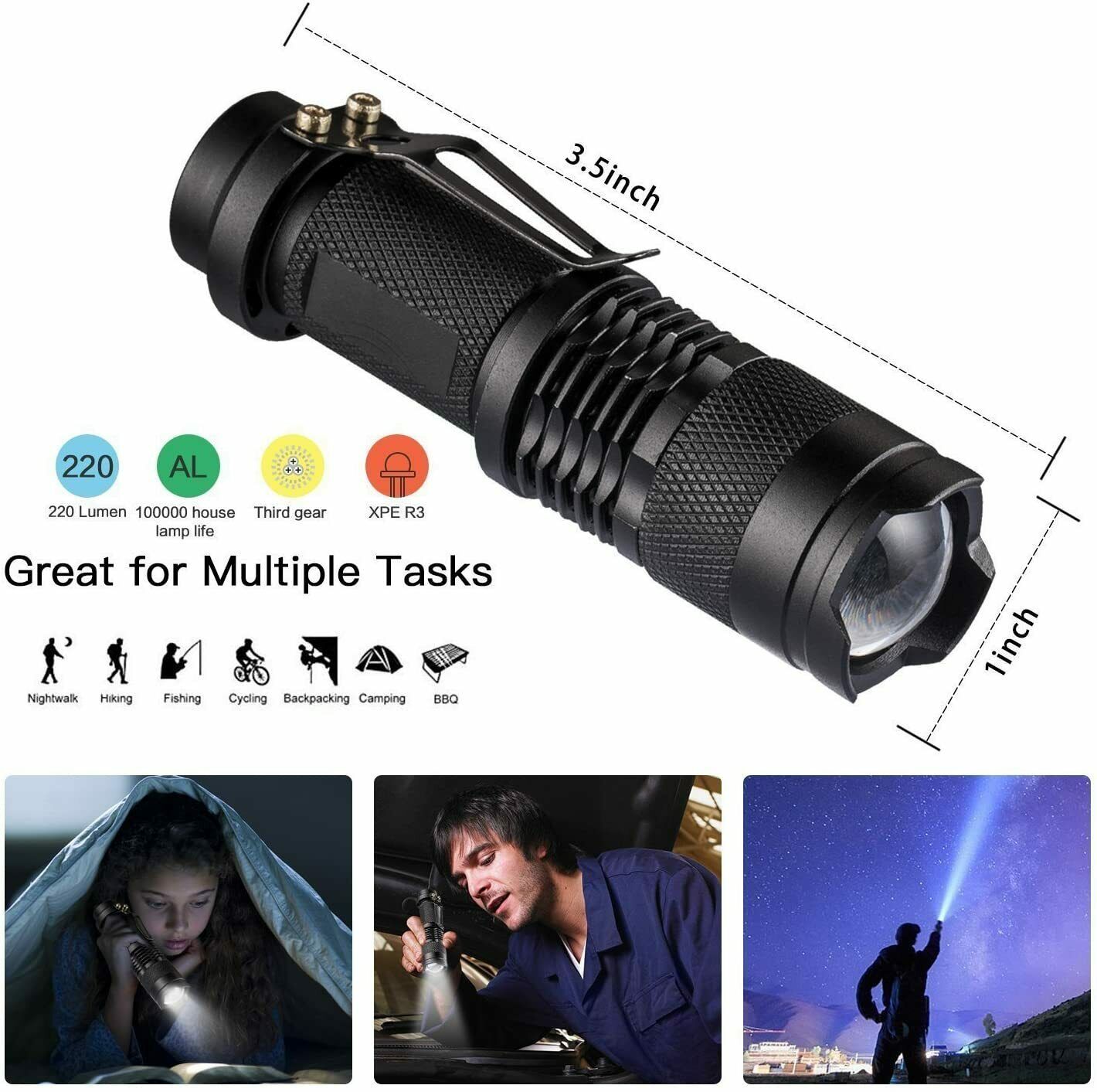 14-in-1 Outdoor Emergency Survival Kit | Tactical Camping & Hiking Gear Box with Multi-Tool, Flashlight, Compass & More