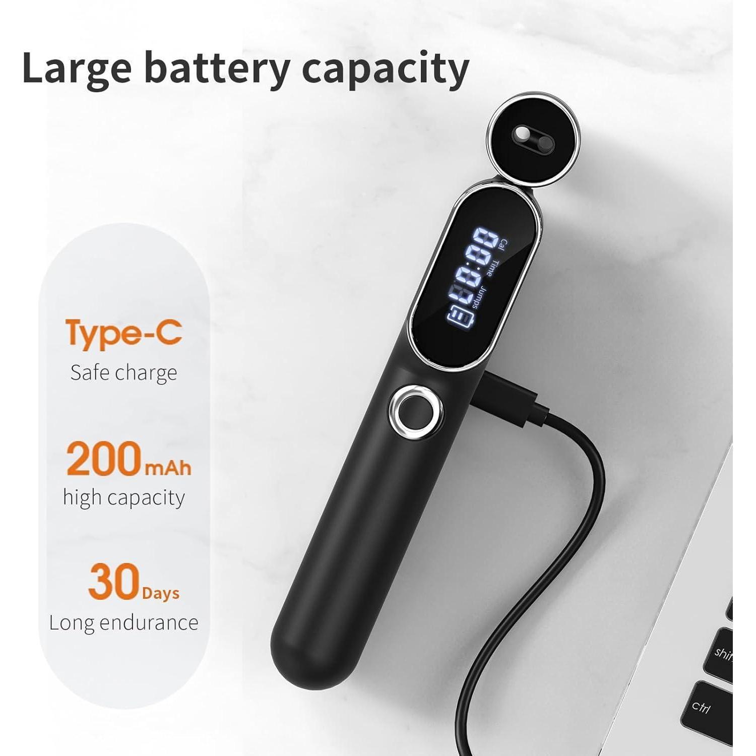2 in 1 Adjustable Digital Intelligent Cordless Weighted Skipping Rope | Smart Jump Rope with Counter & Adjustable Steel Wire