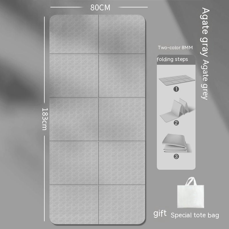 Folding Yoga Mat | Portable Non-Slip TPE Mat for Yoga, Pilates, Meditation & Fitness – Multiple Colors & Thickness Options