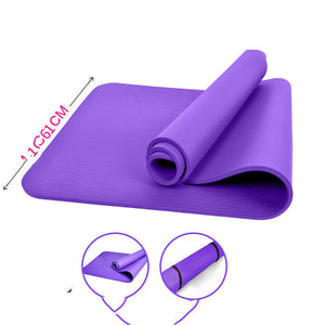 Home Fitness Weight Loss Yoga Equipment | Non-Slip Exercise Mat with Straps, Tensioners & Accessories | Beginner-Friendly 10mm Thick Mat