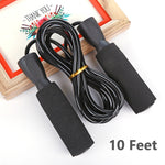 Gym Aerobic Exercise Boxing Skipping Rope | Adjustable Speed Jump Rope with Bearings & Foam Handles | Tangle-Free Fitness Training Rope