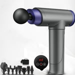 Fitness Electric Muscle Relaxer Massager | Handheld Percussion Massage Gun with 4 Heads for Back, Legs, Waist & Full Body Relief