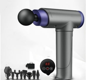 Fitness Electric Muscle Relaxer Massager | Handheld Percussion Massage Gun with 4 Heads for Back, Legs, Waist & Full Body Relief