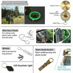 14-in-1 Outdoor Emergency Survival Kit | Tactical Camping & Hiking Gear Box with Multi-Tool, Flashlight, Compass & More