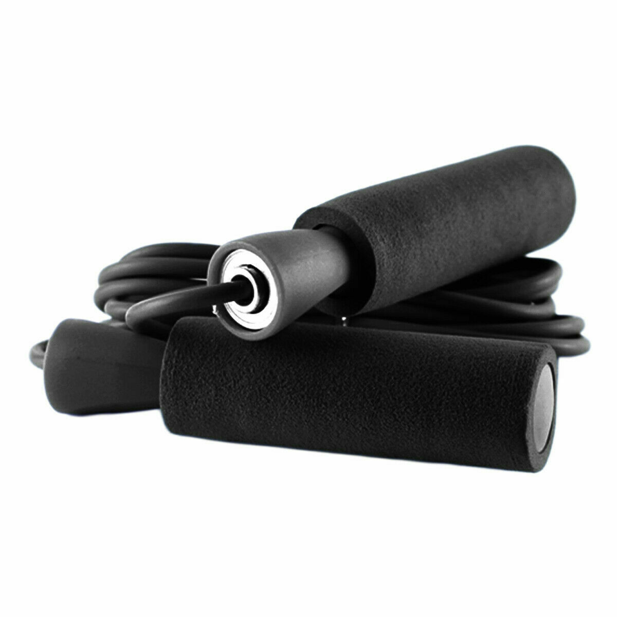 Gym Aerobic Exercise Boxing Skipping Rope | Adjustable Speed Jump Rope with Bearings & Foam Handles | Tangle-Free Fitness Training Rope