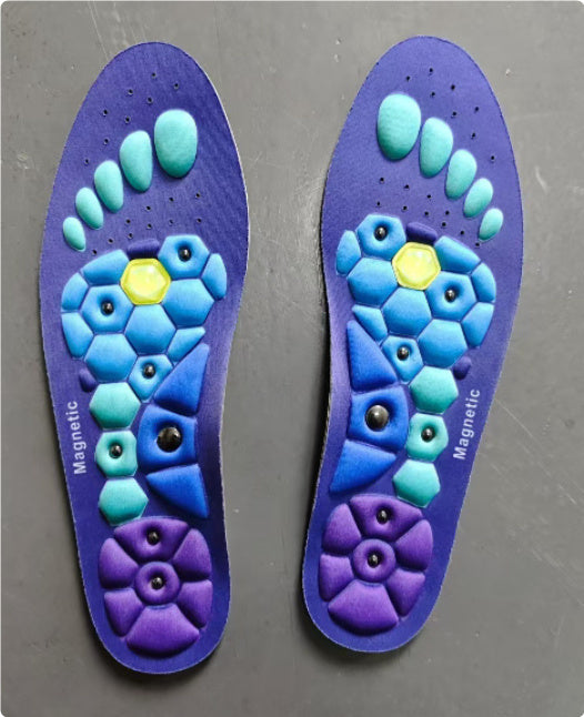 Medical Magnetic Insole Therapy | Orthopedic Acupressure Sports Insoles for Foot Massage, Weight Loss & Anti-Fatigue Support