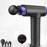 Fitness Electric Muscle Relaxer Massager | Handheld Percussion Massage Gun with 4 Heads for Back, Legs, Waist & Full Body Relief