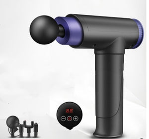 Fitness Electric Muscle Relaxer Massager | Handheld Percussion Massage Gun with 4 Heads for Back, Legs, Waist & Full Body Relief