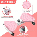 Waist Twist Exercise Machine | Core Ab & Weight Loss Trainer with Foot Massage | Quiet Home Gym Fitness Equipment for Men & Women