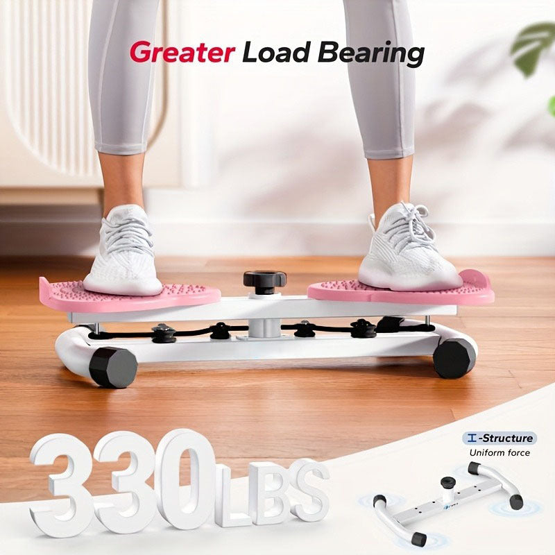 Waist Twist Exercise Machine | Core Ab & Weight Loss Trainer with Foot Massage | Quiet Home Gym Fitness Equipment for Men & Women