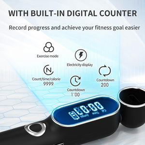 2 in 1 Adjustable Digital Intelligent Cordless Weighted Skipping Rope | Smart Jump Rope with Counter & Adjustable Steel Wire