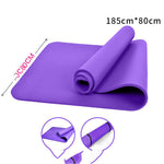 Home Fitness Weight Loss Yoga Equipment | Non-Slip Exercise Mat with Straps, Tensioners & Accessories | Beginner-Friendly 10mm Thick Mat