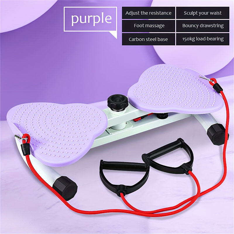 Waist Twist Exercise Machine | Core Ab & Weight Loss Trainer with Foot Massage | Quiet Home Gym Fitness Equipment for Men & Women