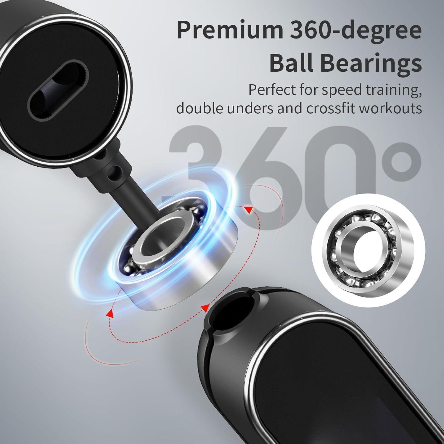 2 in 1 Adjustable Digital Intelligent Cordless Weighted Skipping Rope | Smart Jump Rope with Counter & Adjustable Steel Wire